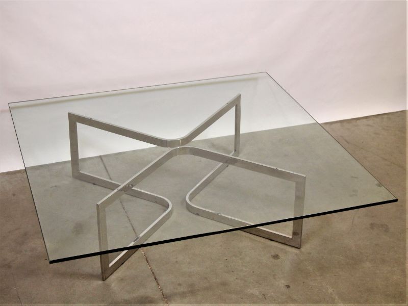 Glazen Design tafel jaren '70